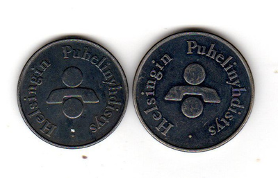 Helsingin Puhelinyhdistys 2 erilaista polettia