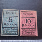 Saksa Konsum-Anstalt 5 ja 10 Pfennig 1915 - pikkukuva 1