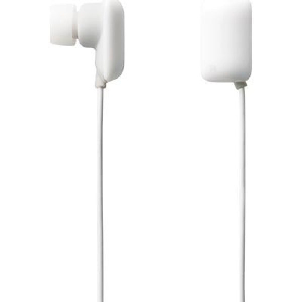 Elecom GUM in-ear Nappikuulokkeet, 4 korvatyynyä, valk. UUSI