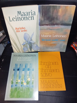 4 kpl Maaria Leinonen runokirjoja ( SIS POSTIKULU )