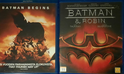 BATMAN BEGINS - BATMAN & ROBIN  BLU-RAY