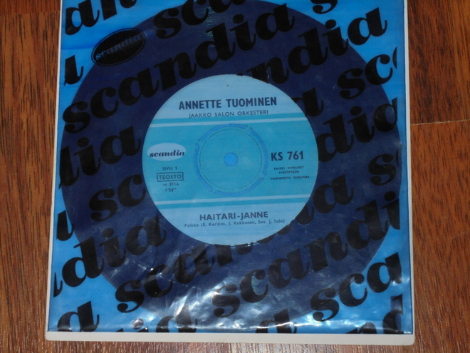 7" ANNETTE TUOMINEN - Haitari-Janne - single 1968 EX-