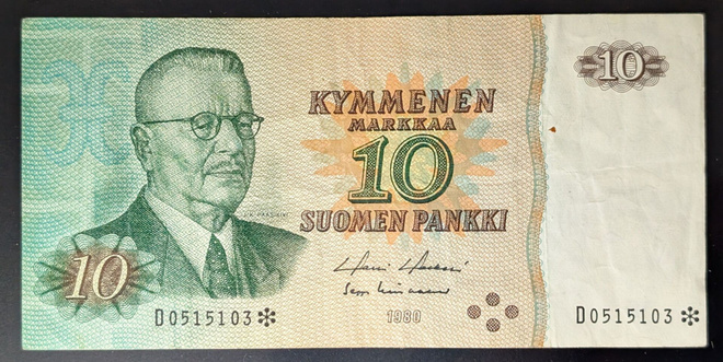 10 Markkaa 1980 tähti D0515103