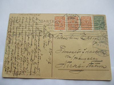 1917 Turku kortti os Nickby station
