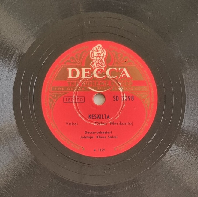 Savikiekko 1950 Decca orkesteri / Klaus Salmi Decca SD 5098