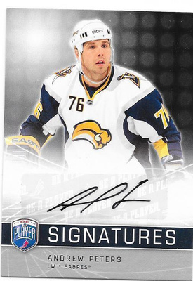 08-09 Be A Player Autographs #S-AP Andrew Peters Buf gooni