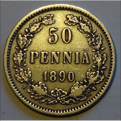1890 50penniä kl7