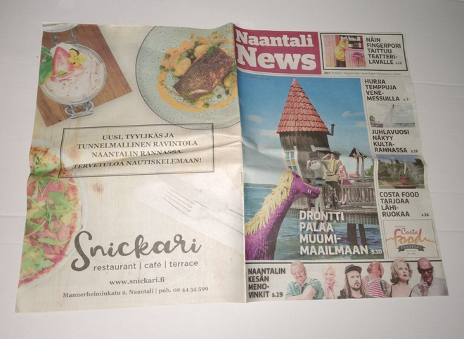 NAANTALI NEWS SANOMALEHTI VUODELTA 2017