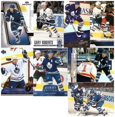 8 x GARY ROBERTS Toronto Maple Leaf