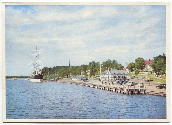 Ahvenanmaa Maarianhamina Länsisatama n. 1960