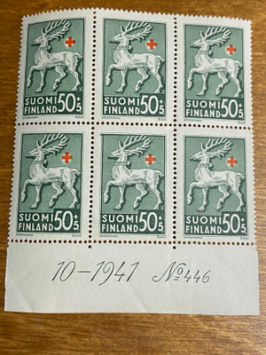 PR 1942 0,50MK+5PEN NUMERO KUUSILO**