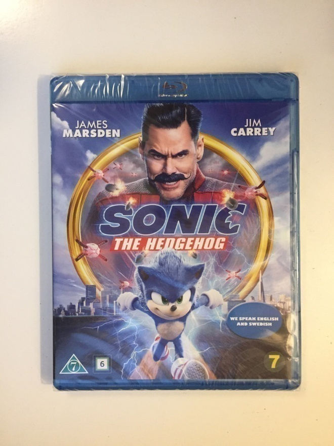 Sonic the Hedgehog (Blu-ray) Jim Carrey (2020) (UUSI)
