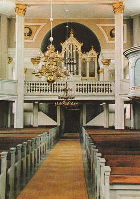 KIRKKOKORTTI - RÄÄKYLÄN KIRKKO - SISÄKUVA  - 1