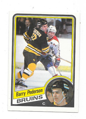 1984-85 OPC #14 Barry Pederson , Boston Bruins