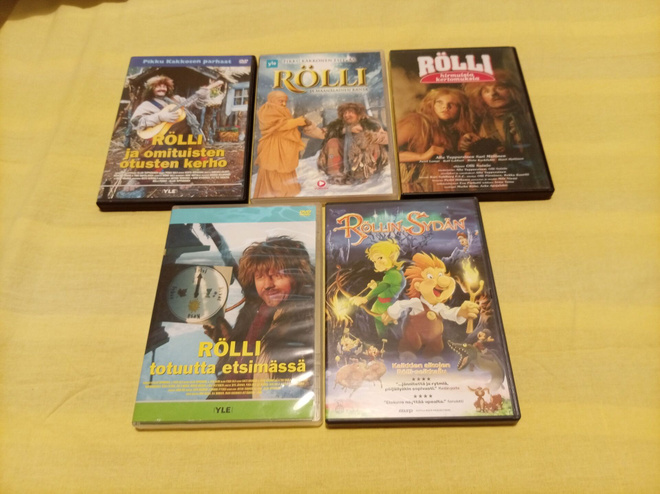5kpl rölli dvd