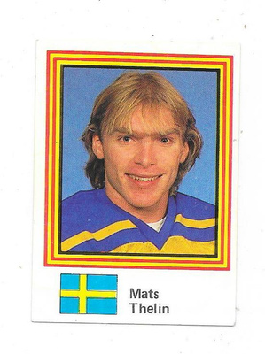 1983 SWE Semic MM-Tarra #8 Mats Thelin , Ruotsi