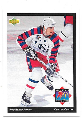 92-93 McDonalds UD All-Stars #McD16 Rod Brind`Amour Flyers
