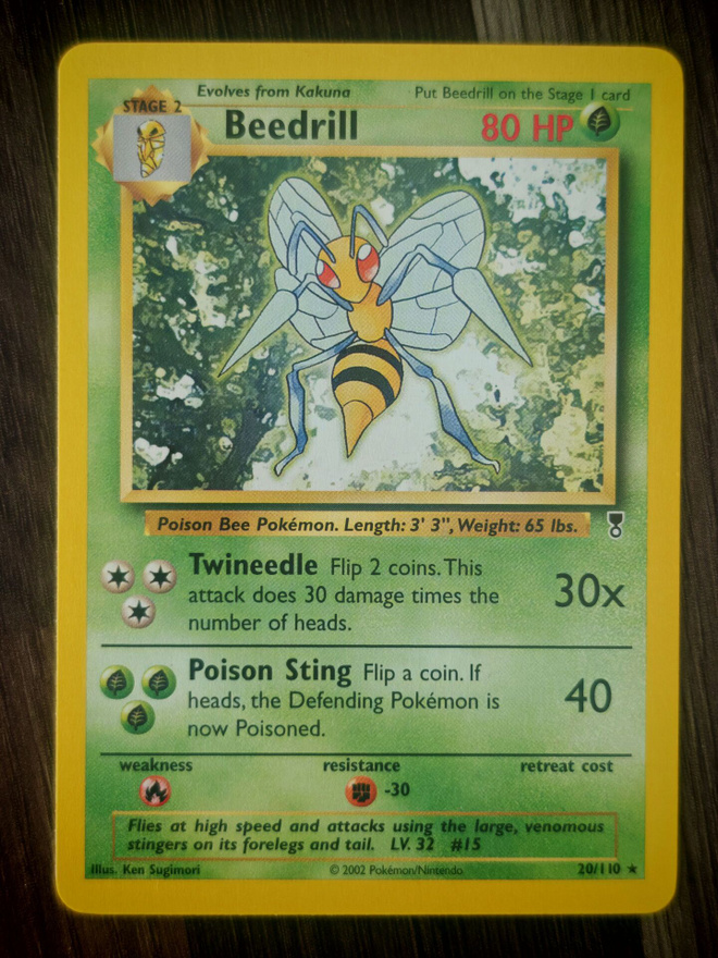 Pokemon kortti Beedrill Legendary collection rare