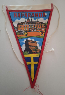RUOTSI - HAPARANDA Vintage iso matkailuviiri
