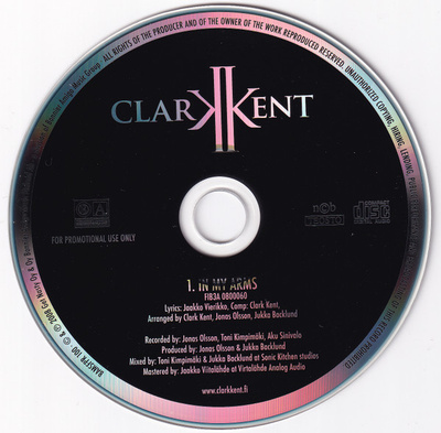 Clarkkent • In My Arms PROMO CDr-Single