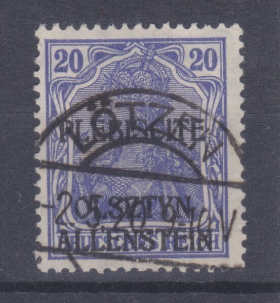 Saksab reich Allenstein 1920  Mi 5