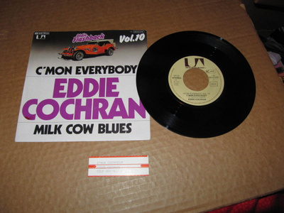 Eddie Cochran 7" C`mon Everybody,PS v.1979 EX-/EX !