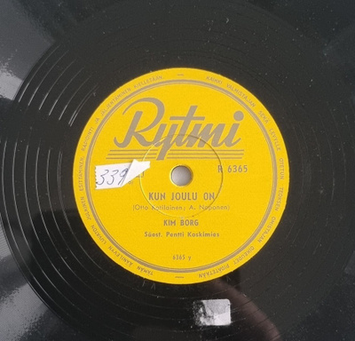 Savikiekko 1958 - Kim Borg - Rytmi R 6365