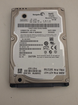 Seagate 100GB 2,5" 7200rpm sata kovalevy