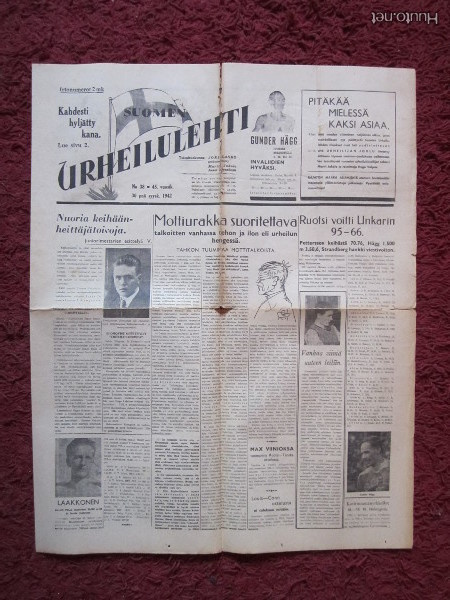 SUOMEN URHEILULEHTI 30.9.1942 JATKOSODAN AJALTA