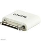 Deltaco Dock Adapteri, Dock uros - USB Micro-B naaras, valk. - pikkukuva 1