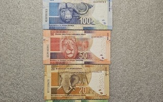 ETELÄ - AFRIKKA RAND RAHASETELIT 5 kpl.