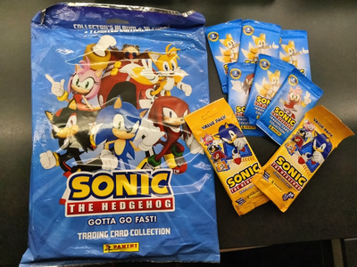 Panini Sonic keräilykansio ja keräilykortit