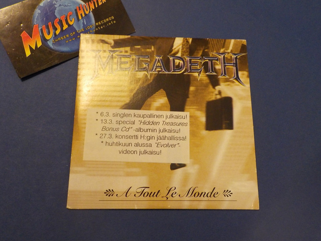 MEGADETH - A TOUT LE MONDE PROMO CDS
