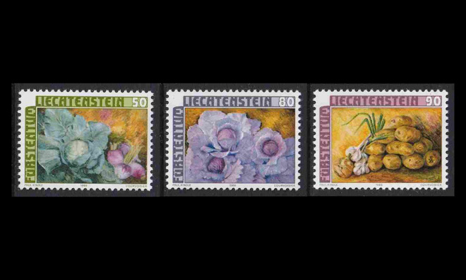 Liechtenstein 904-6 ** Vihanneksia (1986)