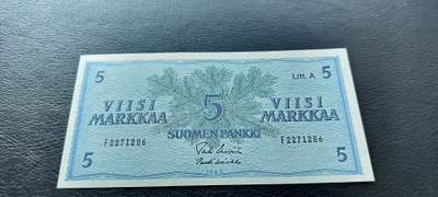 5 mk 1963 Litt.A, UUS-Koi, F-sarjaa