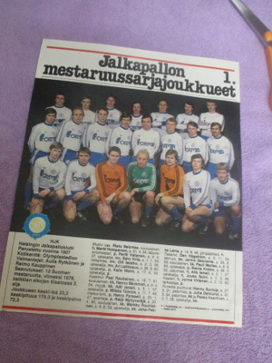 JALKAPALLON MESTARUUSSARJAJOUKKUEET 1 - HJK