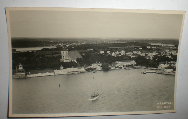 VANHA Postikortti Naantali 1939 Karhumäki
