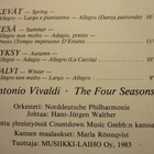 Antonio Vivaldi : Vuodenajat / The Four Seasons - CD - pikkukuva 2