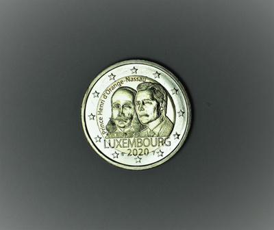 2020 Luxembourg 2€ Prince Henri dÓrange-Nassau UNC
