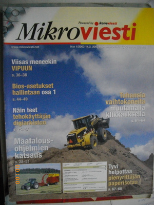Mikroviesti Nro 1/2003