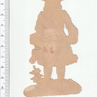 *tyttö ja paketit, vanha kuva, 10,5 x 5,5 cm * - pikkukuva 2