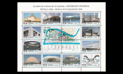 Espanja 3048-59kb ** Maailmannäyttely Sevilla (1992)