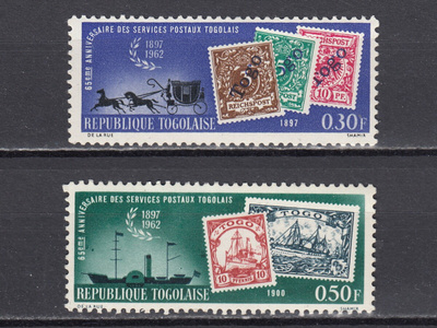 Togo 1963 Mi 356A ja 357A 65 years stamps from Togo **
