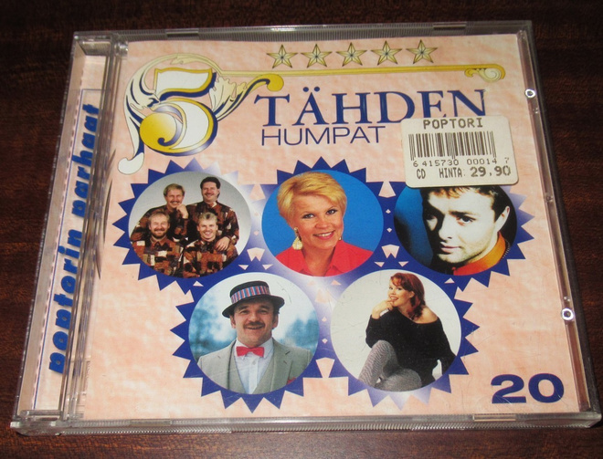 5 tähden humpat Poptorin parhaat cd