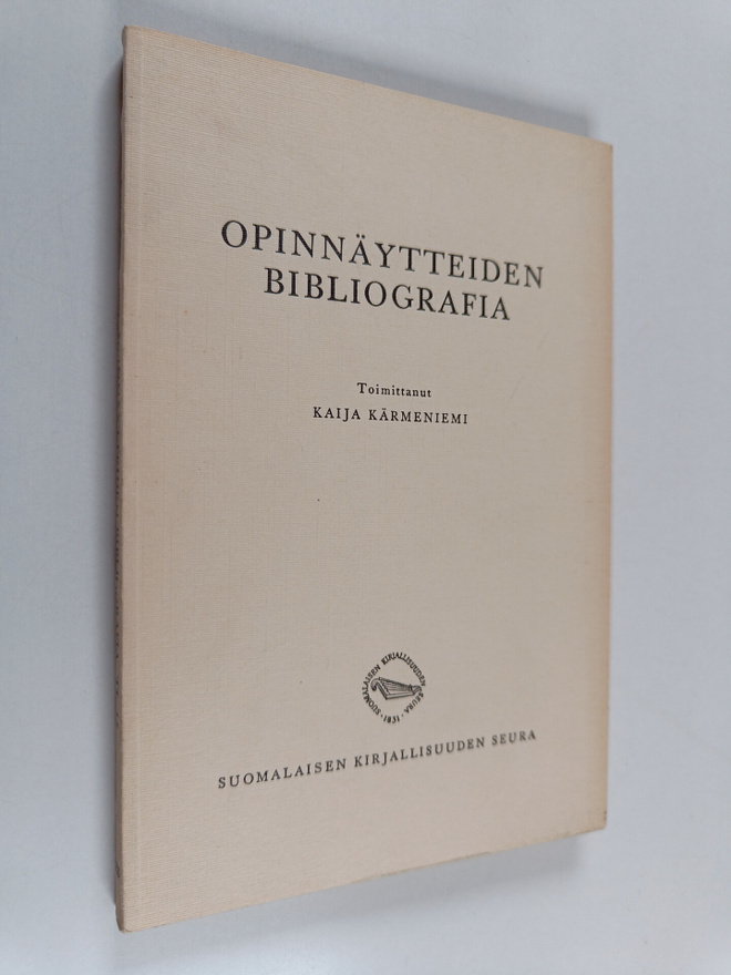Kaija Kärmeniemi : Opinnäytteiden bibliografia : luettelo...