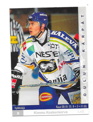 2001-02 CardSet #78 Kimmo Koskenkorva Kärpät
