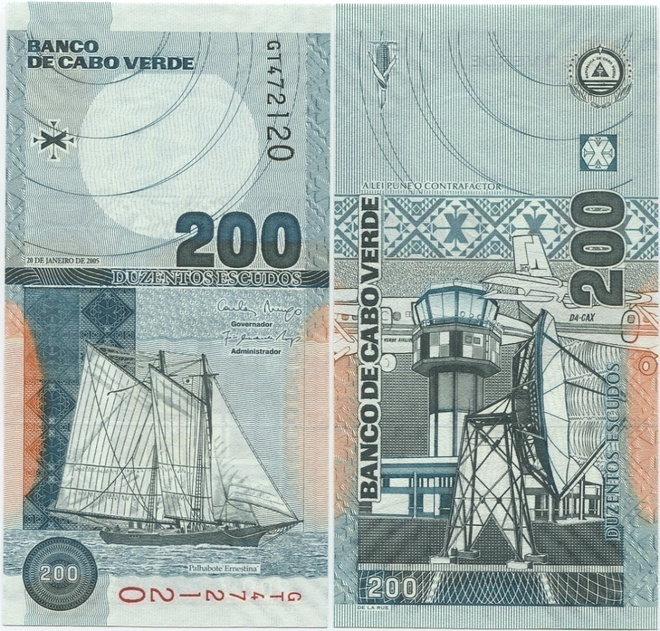 Cape Verde Cabo Verde 200 Escudos 2005 (P-68) UNC