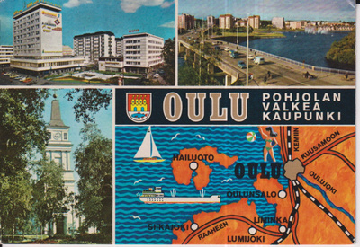 Oulu, vaakuna , sommitelmakortti     e19