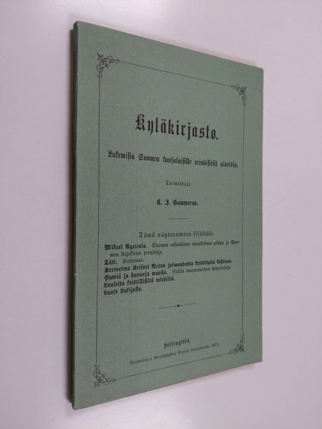 Kyläkirjasto : lukemisia Suomen kansalaisille erinäisissä...