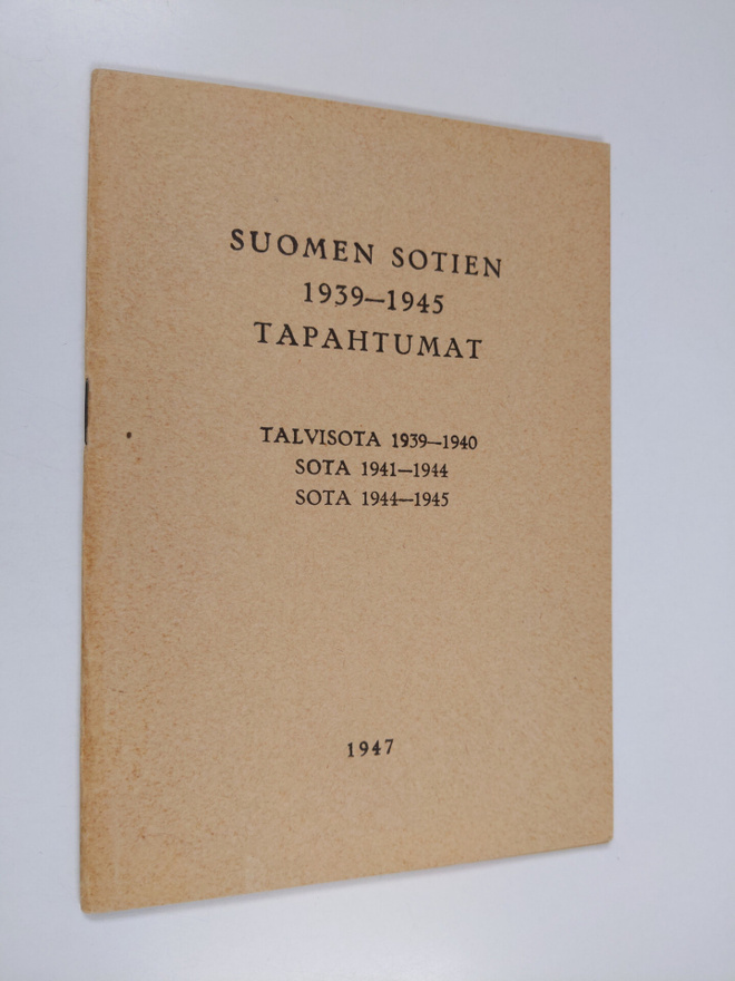 Suomen sotien 1939-1945 tapahtumat